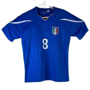Italia Soccer #8 Women’s Sz XL Blue Soccer Athletic Jersey Shirt FIFA World Cup